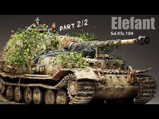 The wrong Elefant - Tamiya 1/35 - Tank Model - Part 2 [ Painting - weathering - finishing ]