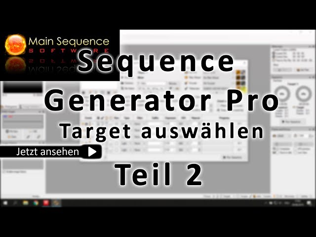 Sequence Generator Pro für Einsteiger (Target erstellen) Teil 2/4