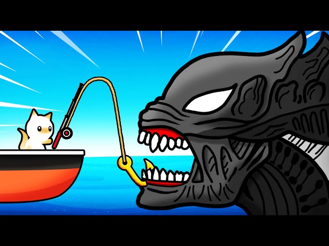 Catching SECRET ALIEN SHARK (Cat Goes Fishing)