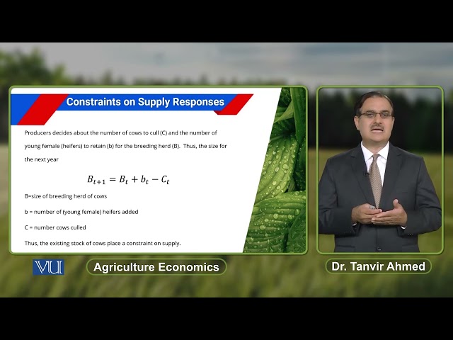 Constraints on Supply Responses | Agricultural Economics | ECO608_Topic052