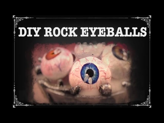 How to Draw and Paint Rock eyes Halloween 🌟🎨 acrylics for beginners: Paint Night at Home