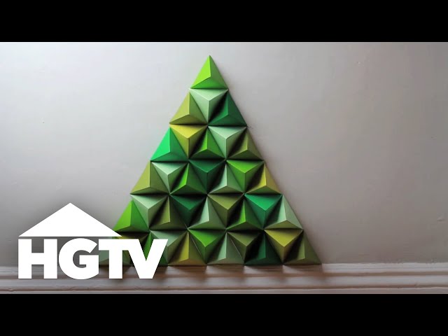 Geometric Paper Christmas Tree | HGTV
