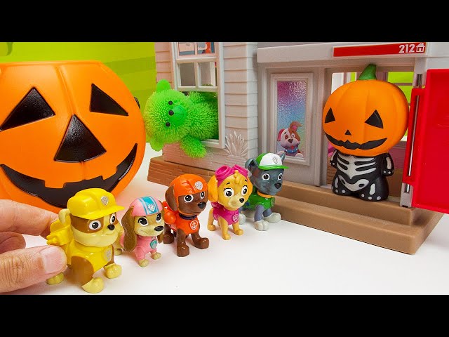 Paw Patrol on Halloween - Best Toy Learning Video for Kids🎃🐾
