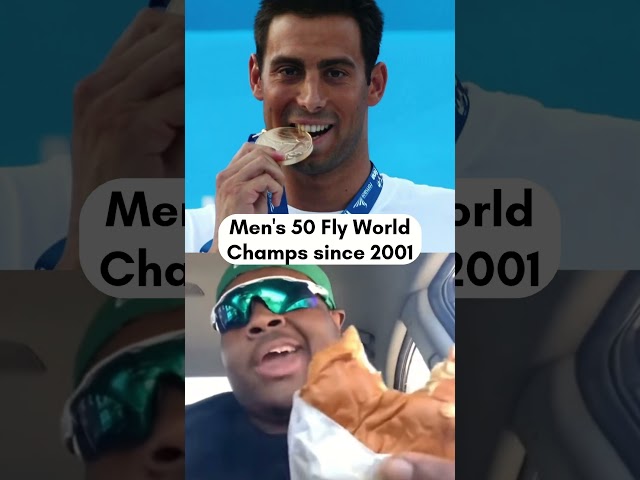 Every Men's 50m Butterfly World Champion since 2001 |  #sports #swimming #aquadoha2024