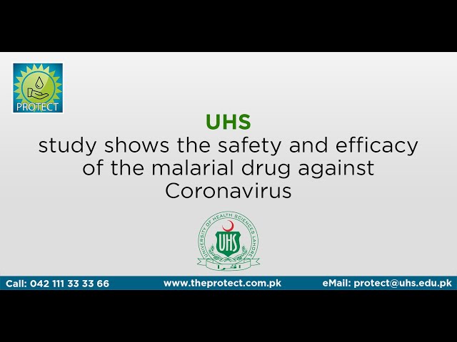 UHS study shows the safety and efficacy of the malarial drug against coronavirus