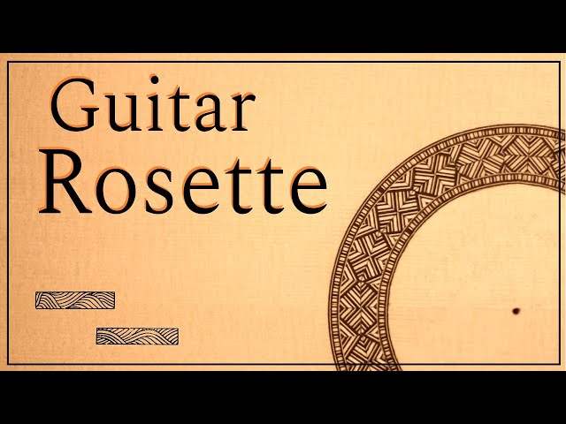 Making a Rosette for a Romantic Guitar - Christian Crevels Handmade Guitars
