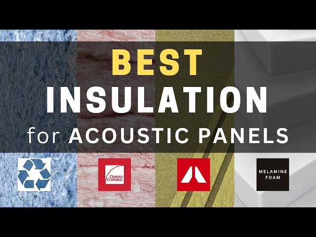 What's The Best Insulation For Sound Treatment | Choose The Right Material For Your Absorption Panel