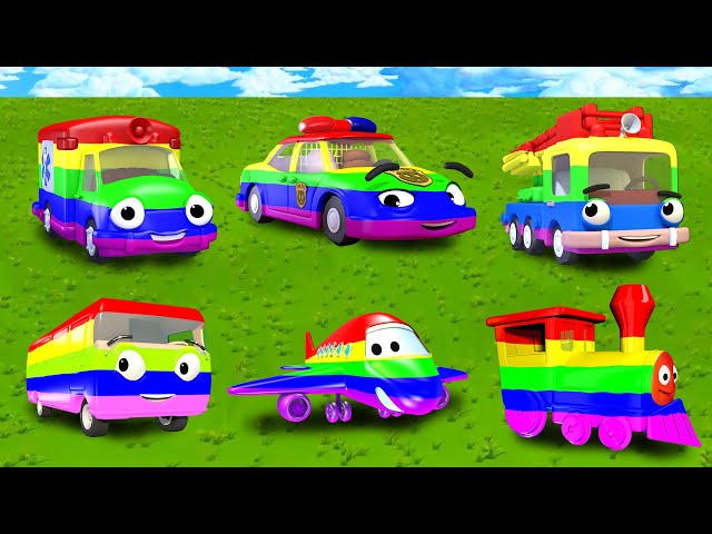 Finger Family Kids Learn Colors with Vehicles
