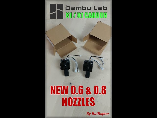 Bambu Lab X1 / X1-Carbon - NEW NOZZLES - #Shorts