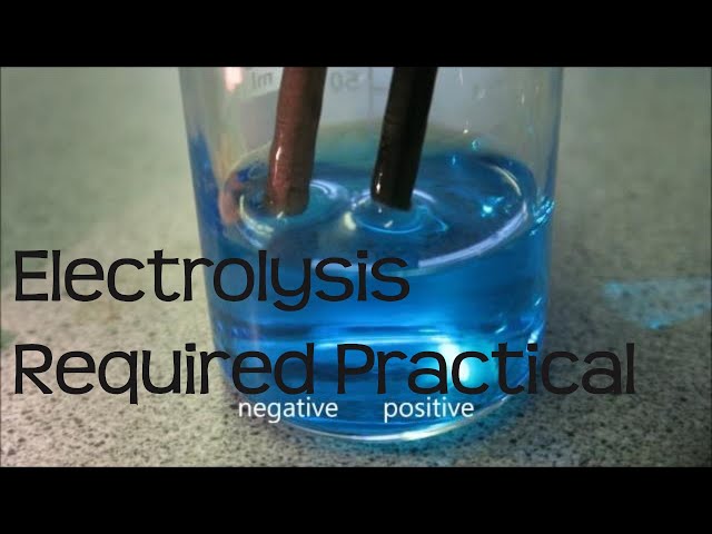 AQA Required Practical - The electrolysis of copper (II) sulfate.