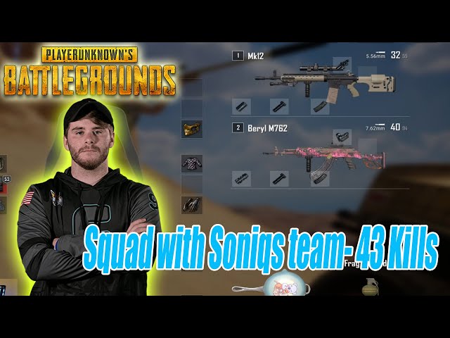 Shrimzy, Hwinn, TGLTN, M1ME |43 Kills| Squad Top 1 with Soniqs team (Squad - Miramar)