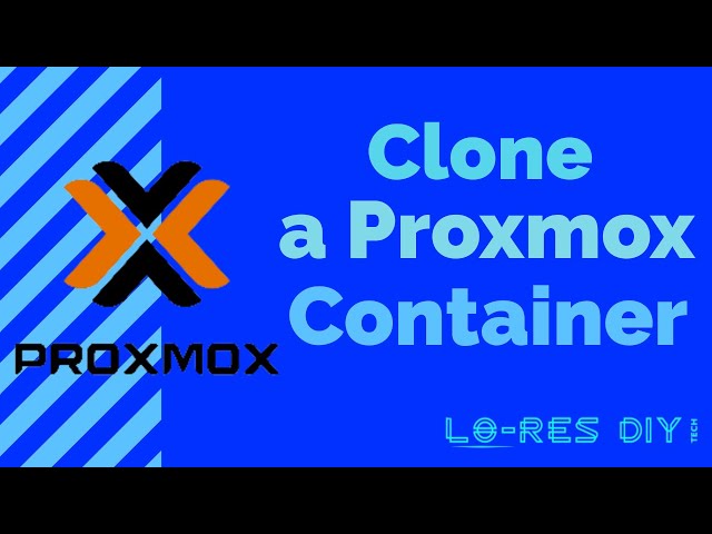 How to clone a proxmox container