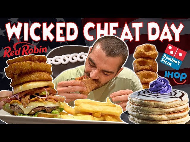 All American Cheat Day | Pancakes, Pizza, Burger, Fries | Wicked Cheat Day #79