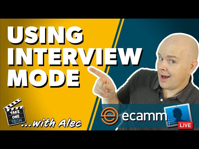 How to use INTERVIEW MODE In #EcammLive as a HOST and also as a GUEST!