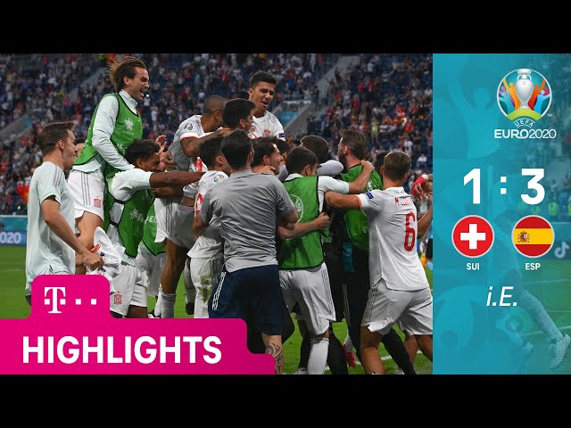 Schweiz - Spanien, Highlights | UEFA EURO 2020, Viertelfinale | MAGENTA TV