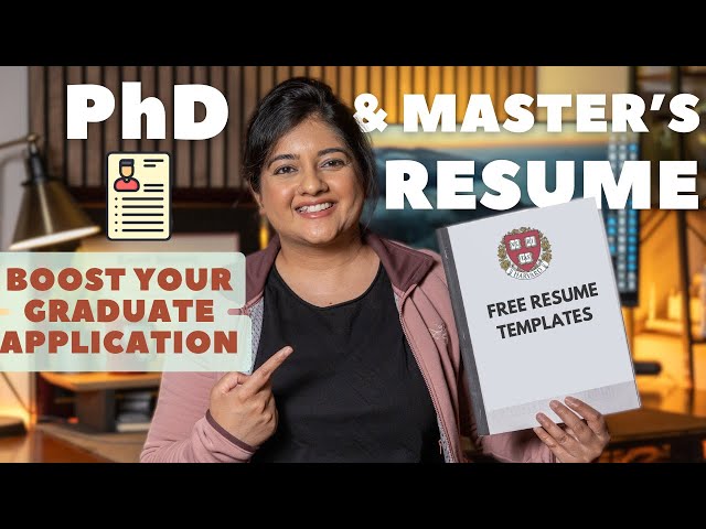 CV/Resume that work for top tier Graduate applications | MS in USA, PhD in USA
