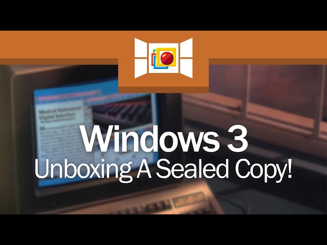 Unboxing A Sealed Copy Of Windows 3!