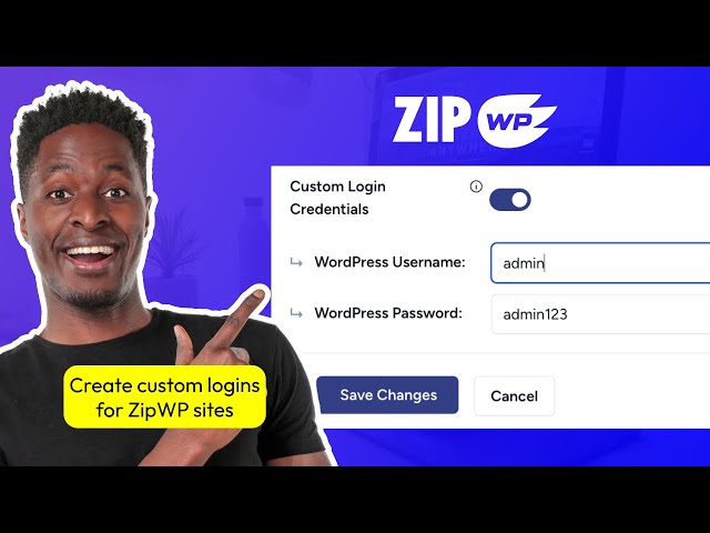 Create custom logins ZipWP sites (6/10)