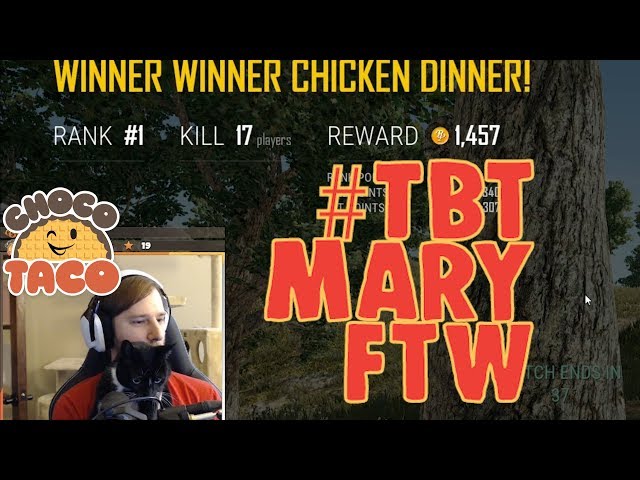 #TBT Remember When Mary Cheered chocoTaco on to Victory? - PUBG Game Recap