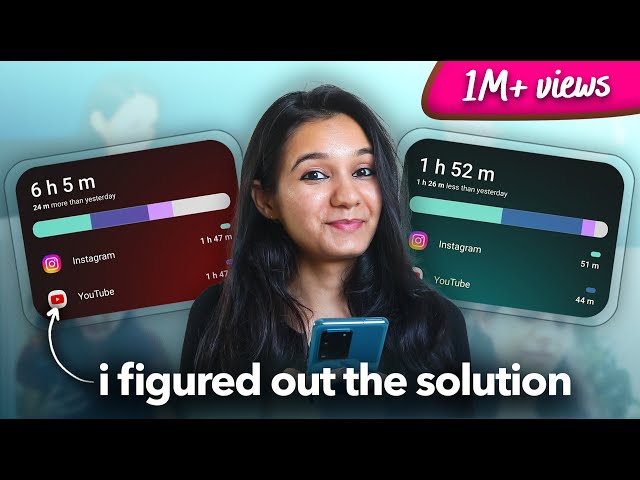 Tricked my Mind into saving 4 HOURS each day to cure Phone Addiction | Drishti Sharma