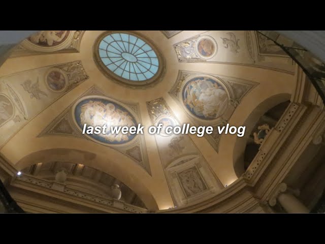 last week of college vlog | studying, finals, friends, & laufey concert