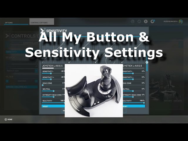 Xbox FS2020: All my Hotas One Sensitivities & Button Assignments and Other Settings!