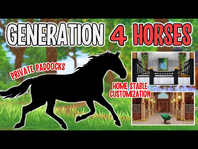 *GENERATION 4 HORSES*!! PRIVATE PADDOCK & HOME STABLE CUSTOMIZATION & MORE