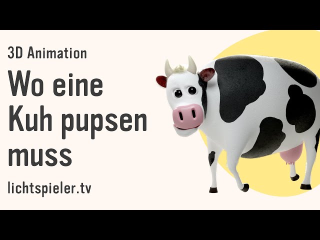 Von Rülpsen und Pupsen: Methan und Kühe im Fokus • Blender 3D Animation