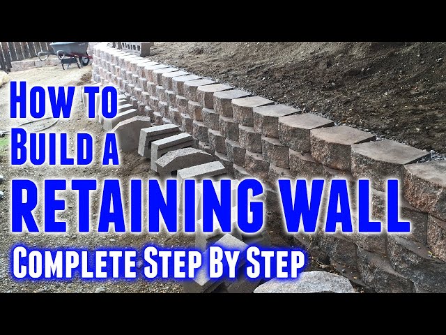 How to Build a Retaining Wall (Step-by-Step)