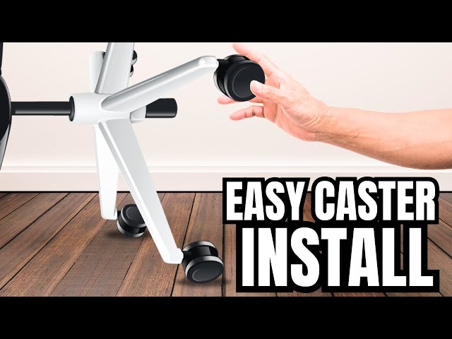 How To Remove And Install Office Chair Casters - Full Install Video