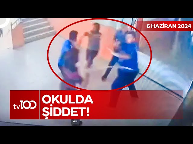 Okul Müdürü ve Hizmetliye Zincirle Saldırdılar | TV100 Ana Haber