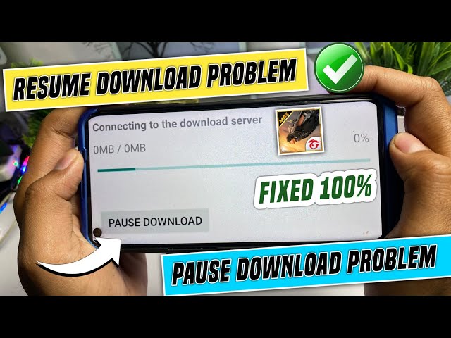 😥 Free Fire Resume Download Problem | Free Fire Pause Download Problems | Resume Download Free Fire