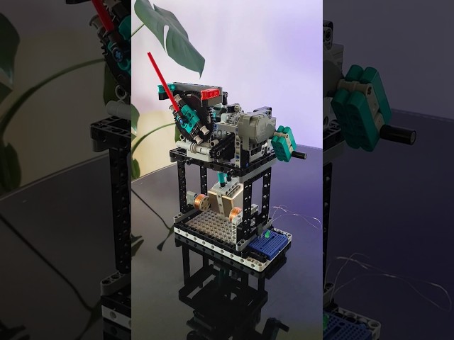Lego clock generator: Making electricity by swinging a pendulum