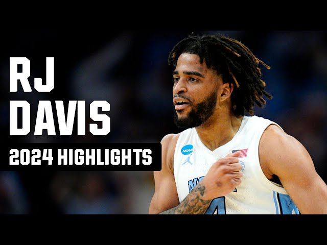 RJ Davis 2024 NCAA tournament highlights