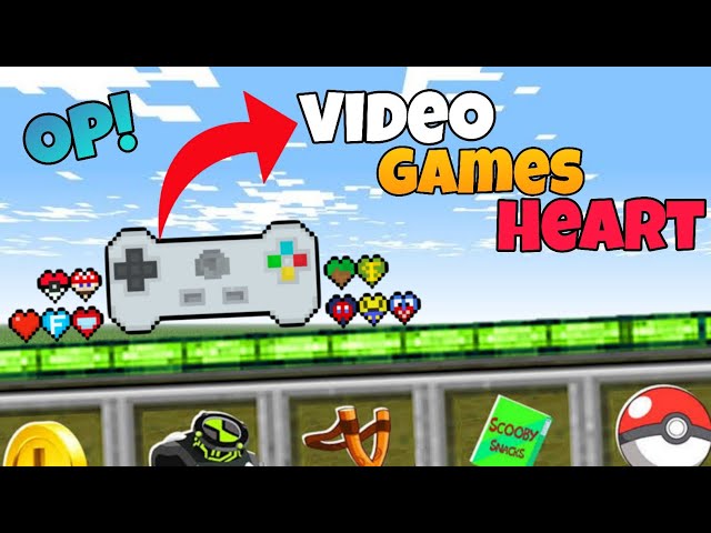 Minecraft But There Are Video Games Heart...