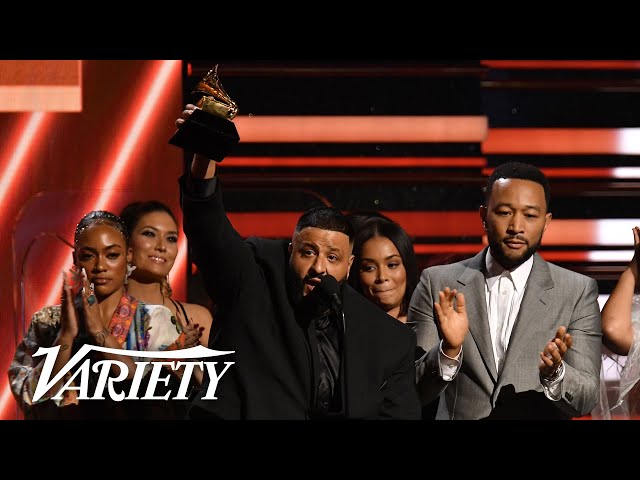 DJ Khaled Brings Nipsey Hussle's Family Backstage at the Grammys