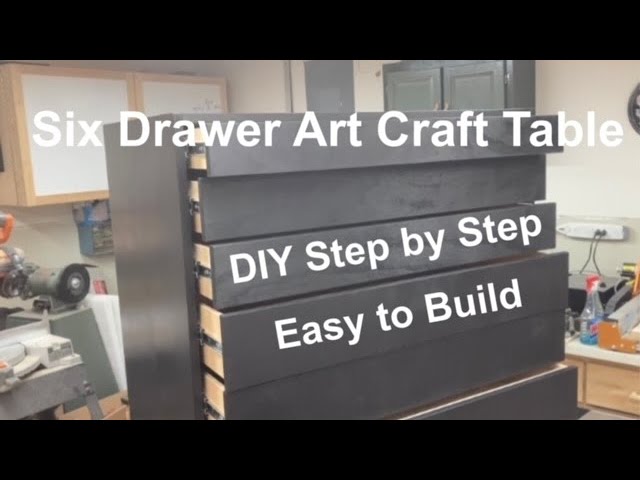 Six Drawer Cabinet for the Large Art Craft Table