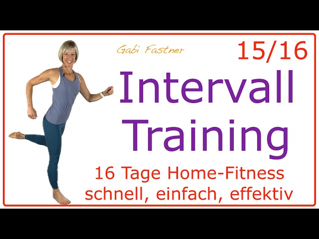 15/16 🔺 30 min. Intervall Training | effektives Steigerungstraining ohne Geräte, im Stehen