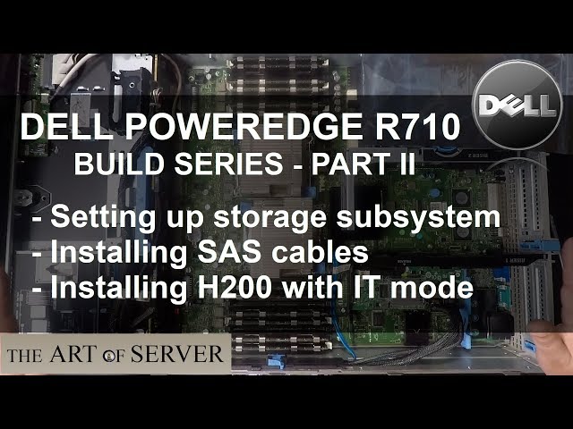 Dell PowerEdge R710 build PART 2/9 | setting up storage subsystem