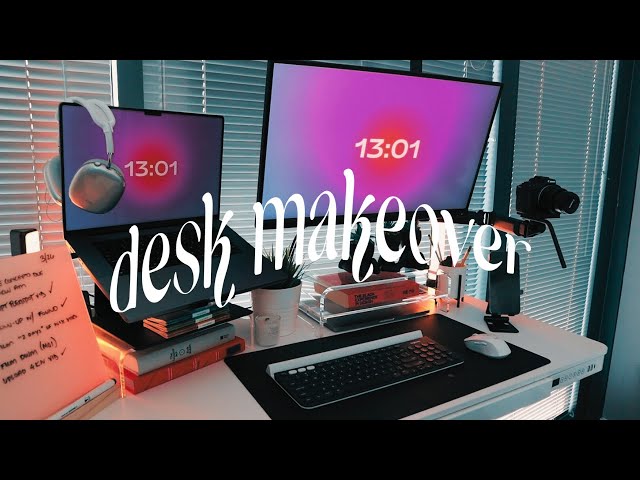 2024 Graphic Designer Desk Setup Makeover | Simple & Functional