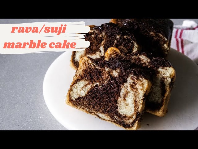 Delicious Eggless Rava Marble Cake | Easy Baking Recipe for Dessert Lovers!| The Cupcake Confession