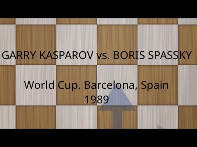 Garry Kasparov vs. Boris Spaskky / World Cup, Barcelona Spain, 1989, 1 - 0