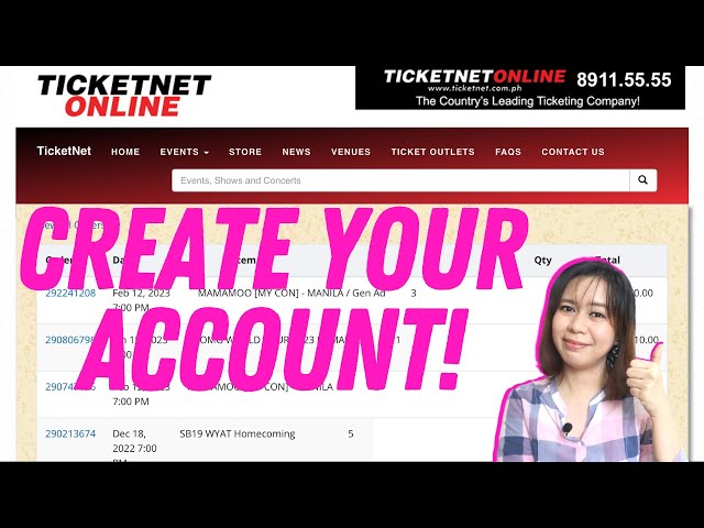 Ticketnet online account   I   Simple Tutorial on how to Create an account