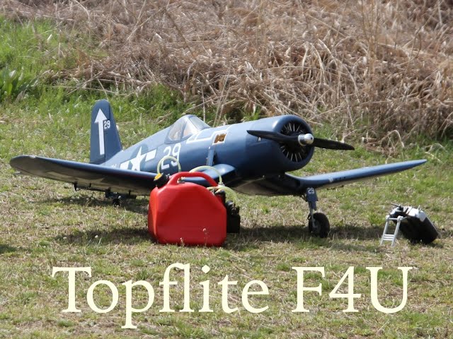 Topflite F4U, Maiden Flight, Crash Landing!