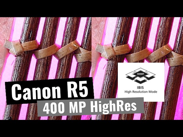 Canon R5 𑗅 400 MP IBIS High Resolution Mode 𑗅 Firmware 1.8.1 𑗅 deutsch