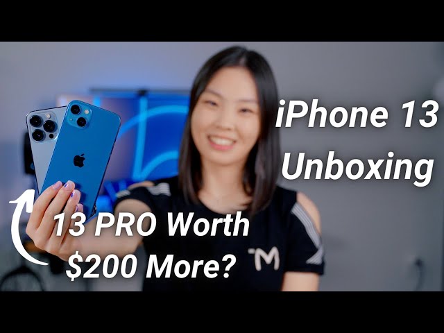 Is iPhone 13 PRO Worth $200 More? | iPhone 13 Unboxing & Comparison