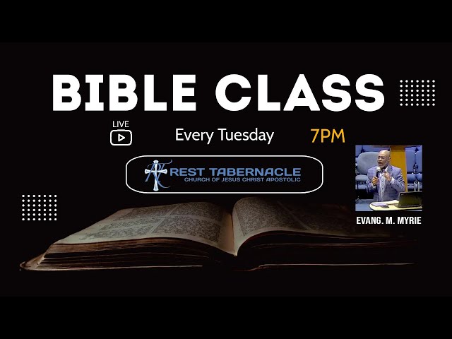 Tuesday Bible Study - March 5th, 2024