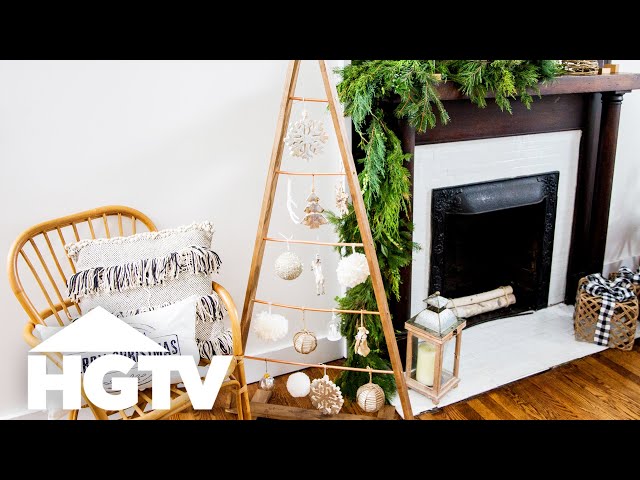 DIY Copper and Wood Faux Christmas Tree | HGTV Happy | HGTV