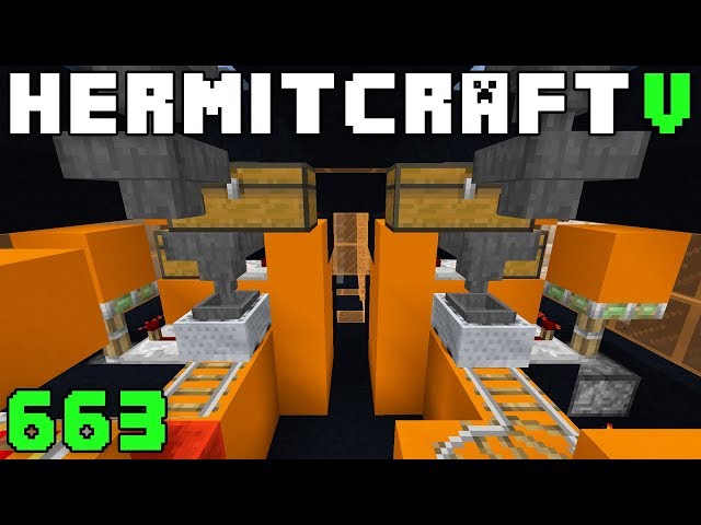 Hermitcraft V 663 Netherboard Smelter Storage System!