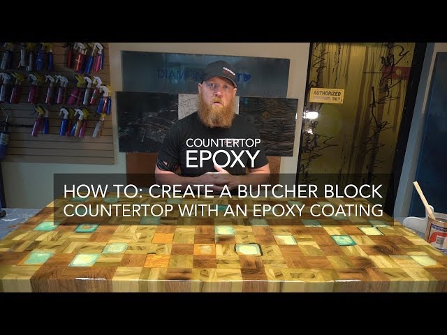 HOW TO - Butcher Block Countertop - Epoxy Butcher Block - Countertop Epoxy - Butcher Block DIY